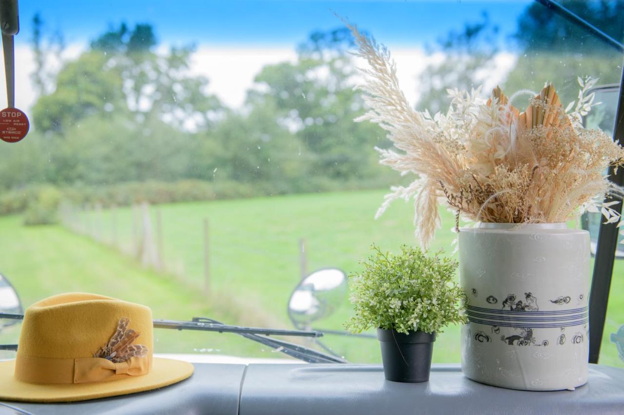 American School Bus Retreat With Hot Tub In Sussex Meadow Uckfield Exteriér fotografie